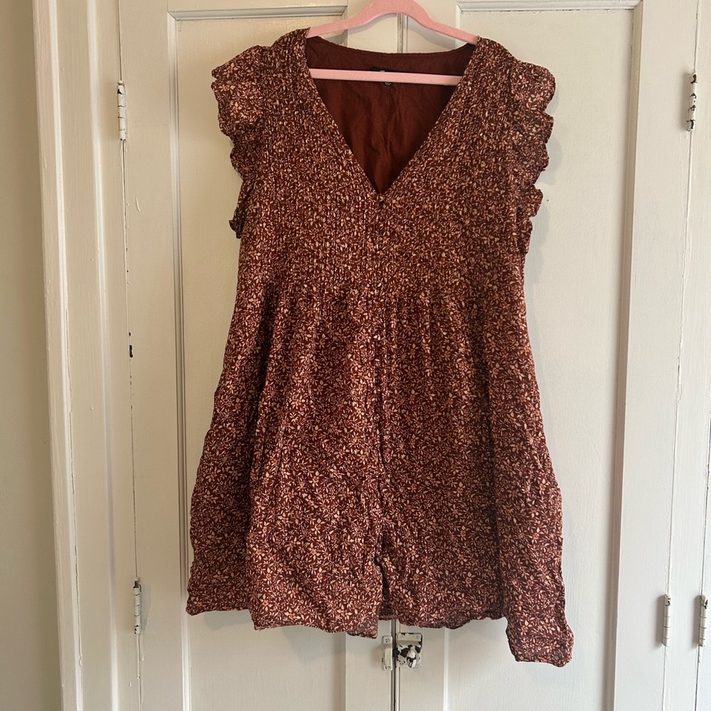 Floral Ruffle Madewell Dress